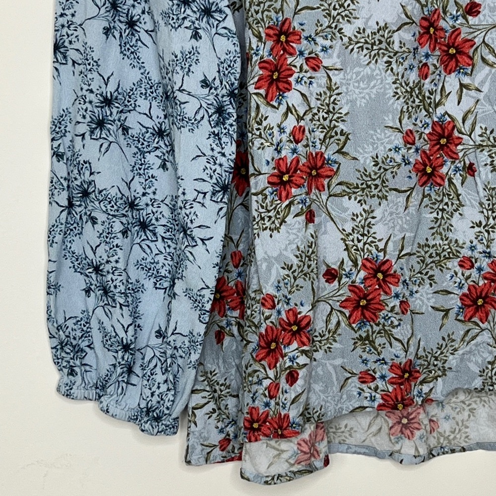 SUNDANCE ~ FLORAL PRINT BLOUSE ~ SIZE LARGE - Picture 3 of 10